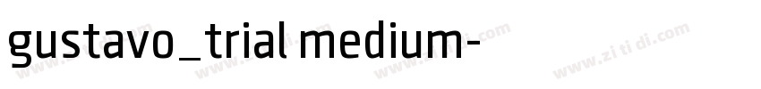 gustavo_trial medium字体转换